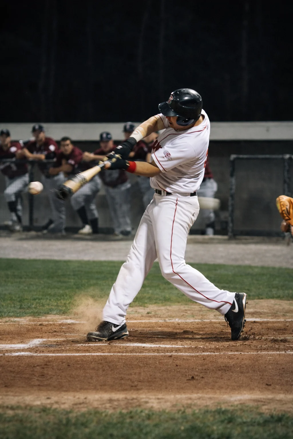 Coach Steve Squaring up a Baseball